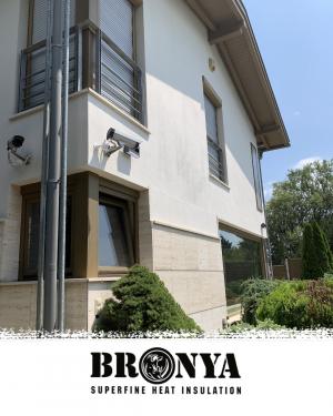 Buda – modern családi ház homlokzatszigetelése